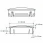 Metallized round insert cap with chrome effect 50 mm round tube insert 50 EMFA GmbH
