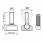 Adjustable Foot with Swivel Base Ø25 M8x20 Black Adjustable Foot with Swivel Base Ø25 M8x20 leveler EMFA GmbH