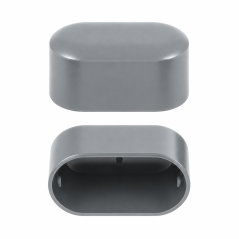 External end cap for oval tube 20x38 mm pipe cover EMFA GmbH
