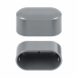 External end cap for oval tube 20x38 mm Grey External end cap for oval tube 20x38 mm pipe cover EMFA GmbH