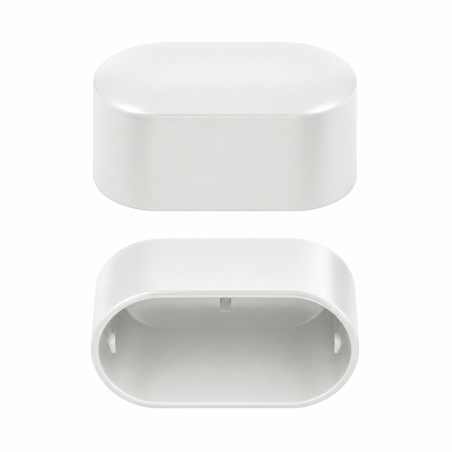 External end cap for oval tube 20x38 mm pipe cover EMFA GmbH