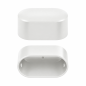 External end cap for oval tube 20x38 mm pipe cover EMFA GmbH