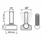 Adjustable Foot with Swivel Base Ø25 M8x27 leveler EMFA GmbH