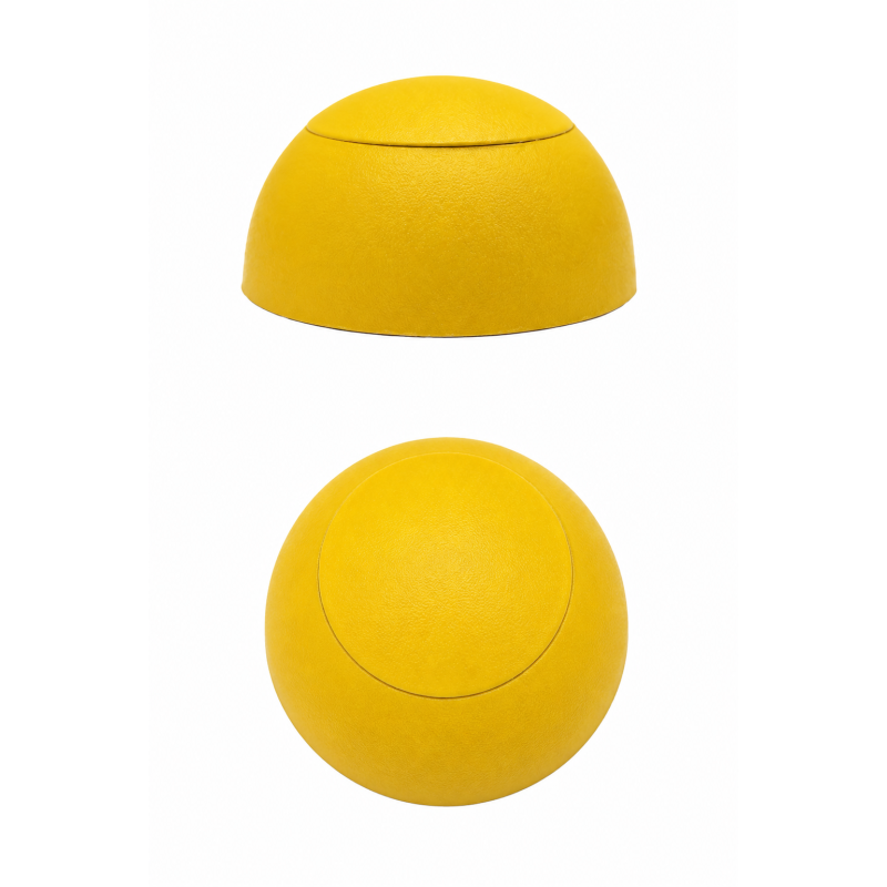 Flat dome screw cover for playground equipment M10 Yellow