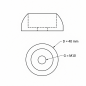 Flat dome screw cover for playground equipment M10 M10 flat dome cap EMFA GmbH