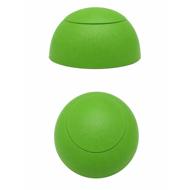 Flat dome screw cover for playground equipment M12 Light green