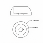 Flat dome screw cover for playground equipment M12 M12 flat dome cap EMFA GmbH