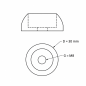 Flat dome screw cover for playground equipment M8 M8 flat dome cap EMFA GmbH