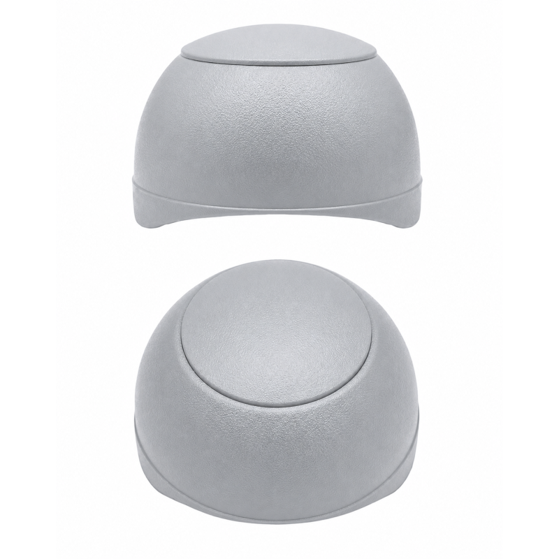 Spherical screw cover for playground equipment M6 FI30 R40 Grey