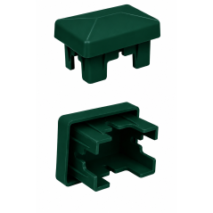 Rectangular Plastic Insert Cap for Fence Posts 40x60 mm post cap EMFA GmbH