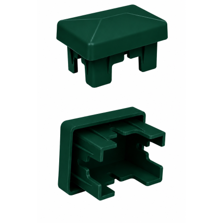 Rectangular Plastic Insert Cap for Fence Posts 40x60 mm post cap EMFA GmbH