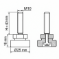 Screwed Adjustable Foot with Swivel Base M10x40 leveler EMFA GmbH