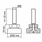 Screwed Adjustable Foot with Swivel Base M8x20 leveler EMFA GmbH