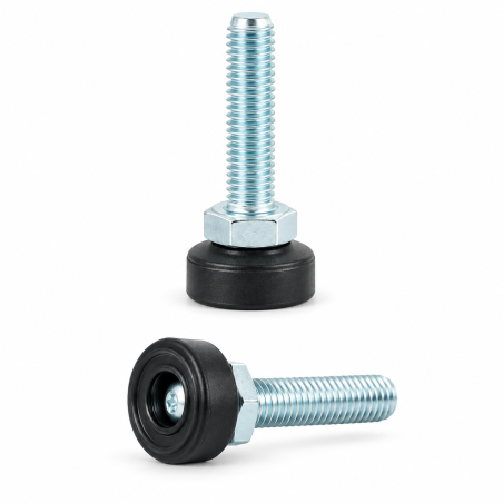 Screwed Adjustable Foot with Swivel Base M8x30 leveler EMFA GmbH