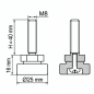 Screwed Adjustable Foot with Swivel Base M8x40 leveler EMFA GmbH