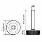 Knurled Adjustable Foot Ø20 M6x30 - FI20 leveler EMFA GmbH