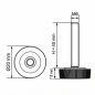 Knurled Adjustable Foot Ø20 M6x40 - FI20 leveler EMFA GmbH
