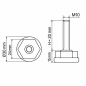 Adjustable Foot Ø30 with Hexagon M10x20 leveller EMFA GmbH