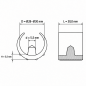 Slotted Reducing Sleeve for Round Tubes 28-30 mm tube clip EMFA GmbH