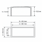Flat Rectangular External Cap 39,7x20,1 mm tube end cap EMFA GmbH