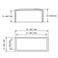 Flat Rectangular External Cap 40,7x30,6 mm Black Flat Rectangular External Cap 40,7x30,6 mm tube end cap EMFA GmbH