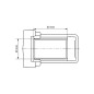 Clamp Holder for Rigid Fence Panels with U-Bolt 40x40 mm post bracket EMFA GmbH