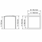Flat Square External Cap 39,5x39,5 mm Black Flat Square External Cap 39,5x39,5 mm tube end cap EMFA GmbH