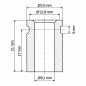 Bushing for Lift Spring 15x21x8,1 mm rivet sleeve EMFA GmbH