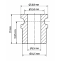Bushing for Lift Spring 18,8x19x9,5 mm rivet sleeve EMFA GmbH