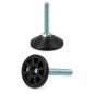 Screwed Adjustable Foot with Swivel Base M8x20 - FI40 leveler EMFA GmbH