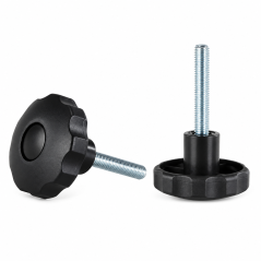 Star knob Ø50 M8x18 - FI50 threaded clamping handle EMFA GmbH