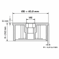 Drive-in insert with nut for round tube 40 mm M8 end plug EMFA GmbH