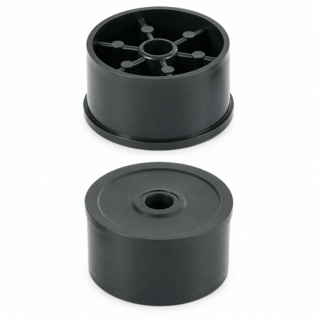Drive-in insert with nut for round tube 50 mm M8 end plug EMFA GmbH