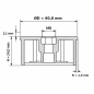 Drive-in insert with nut for round tube 60 mm M8 end plug EMFA GmbH